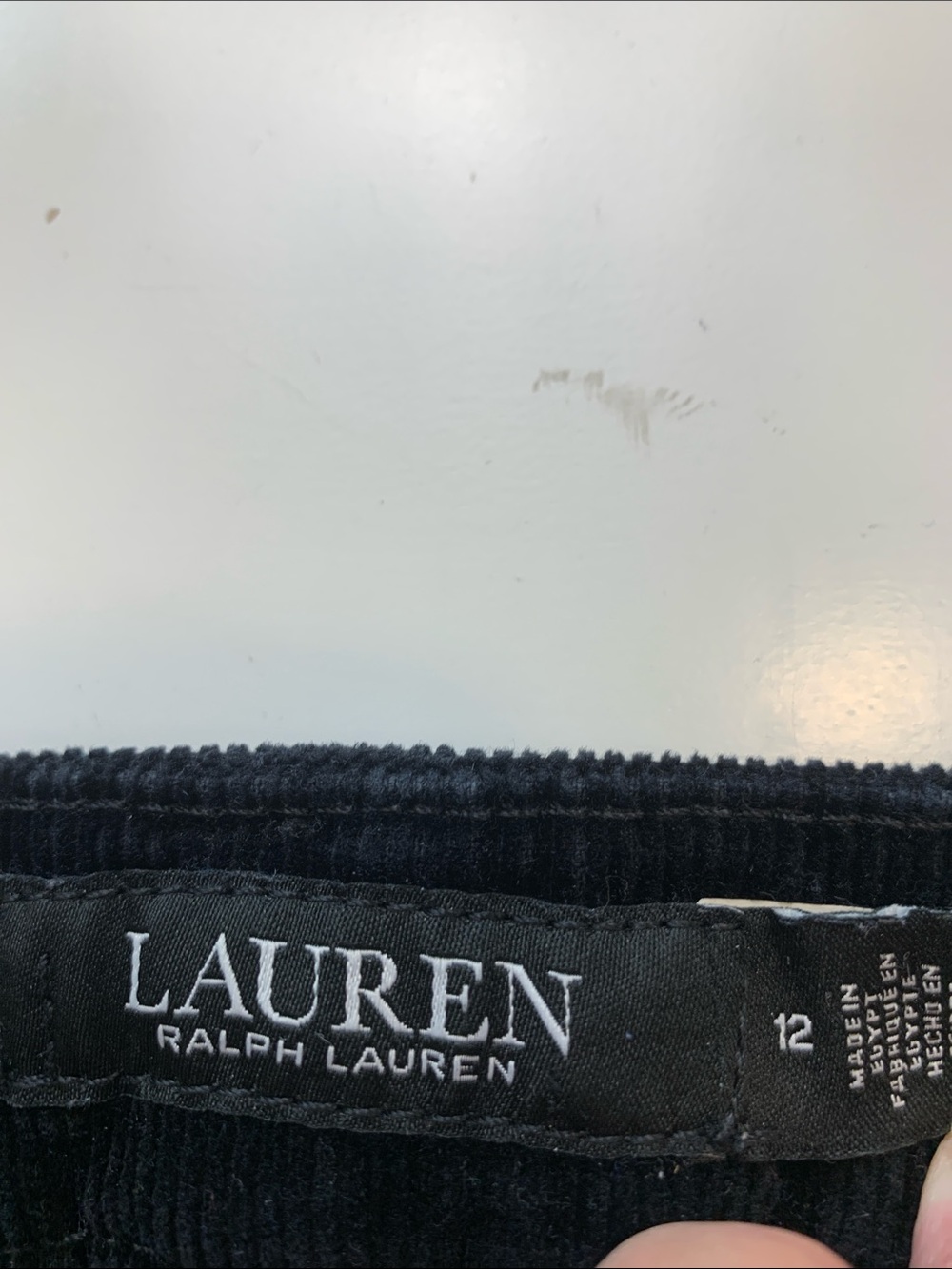 Lauren Ralph Lauren Black Label Black Straight-Leg Corduroy Jeans - Picture 9 of 16